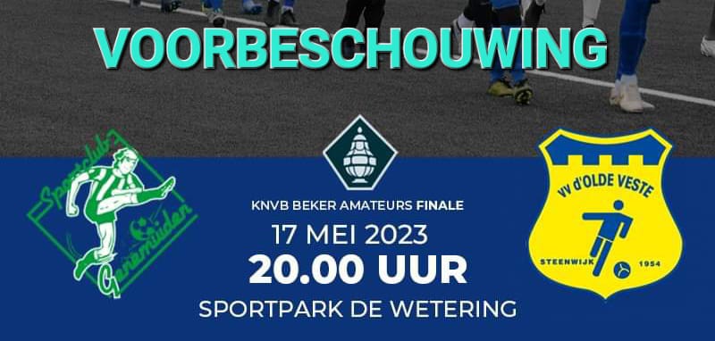 De route naar de bekerfinale 17 mei 2023 SC Genemuiden – vv d’Olde Veste ‘54