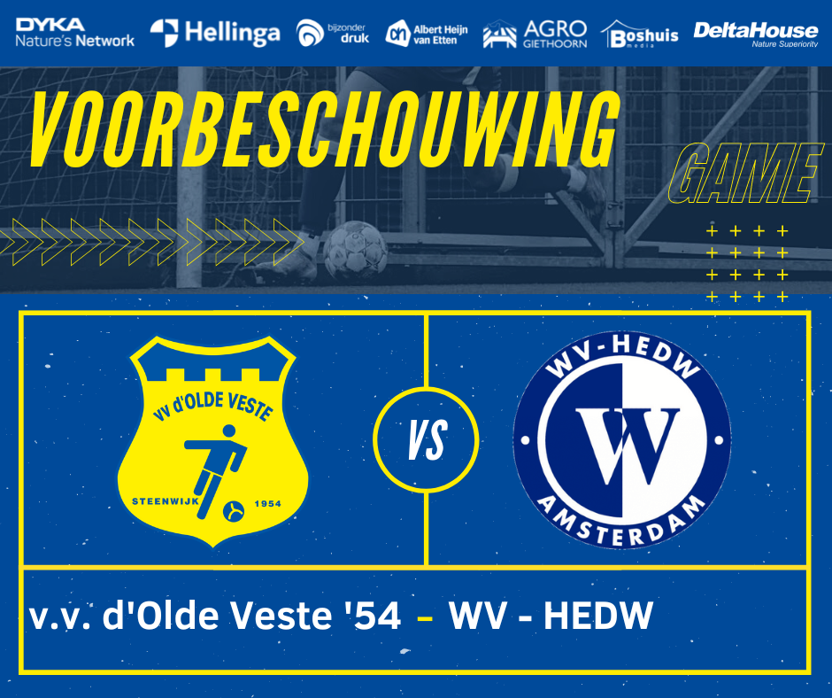 Voorbeschouwing v.v. d’Olde Veste ’54 – WV-HEDW