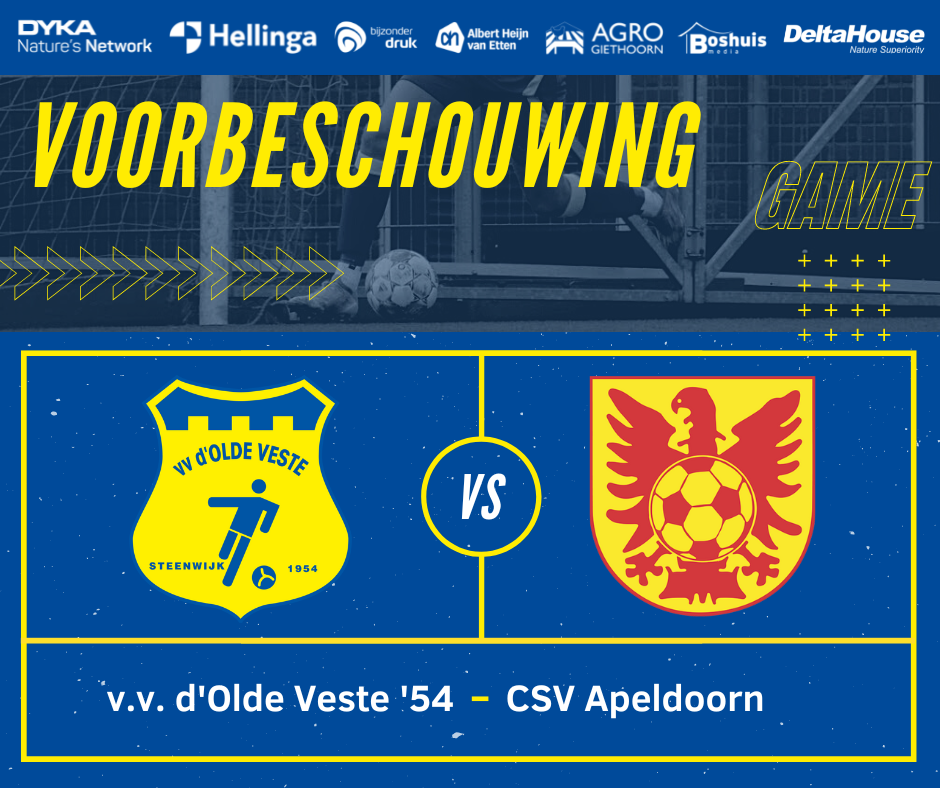 Voorbeschouwing c.s.v. Apeldoorn – v.v. d’Olde Veste ‘54